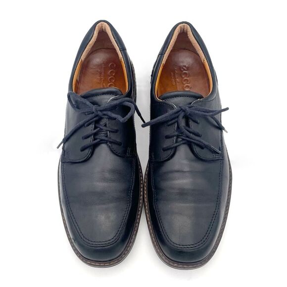 ECCO Men’s Black Leather Lace Up Oxford Dress Shoes Comfort Size 42 EU 8 US main image 11